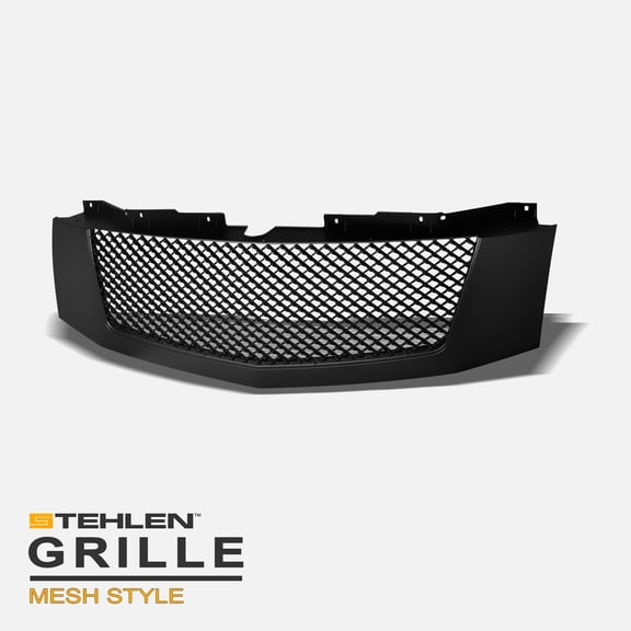 Stehlen 642167821281 Mesh Front Hood Bumper Grille - Matte Black For 2007-2014 Cadillac Escalade / EXT