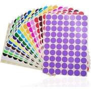 2800 pcs 3/4" Round Coding Circle Dot Labels, SourceTon 20 Colors Neon Color Coding Dots Round Stickers
