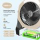 thumbnail image 2 of Ventilador nebulizador portátil Ausic de 8 pulgadas con batería de 10000 mAh y LED, 2 of 7