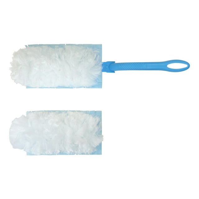 zanvin Cleaning Supplies Disposable Duster Kit Includes 10 Replacement Duster Refills with 1 Handle Electrostatic Duster for Furniture, Blinds, Ceiling Fans, Cleaning Tools