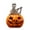 C, variant on Jack O Lantern Skull Lights for Halloween Decorations, Glowing Electronic Pumpkin Skull Figurine, Spooky Tabletop Centerpiece for Home Room Desk Party Display，A