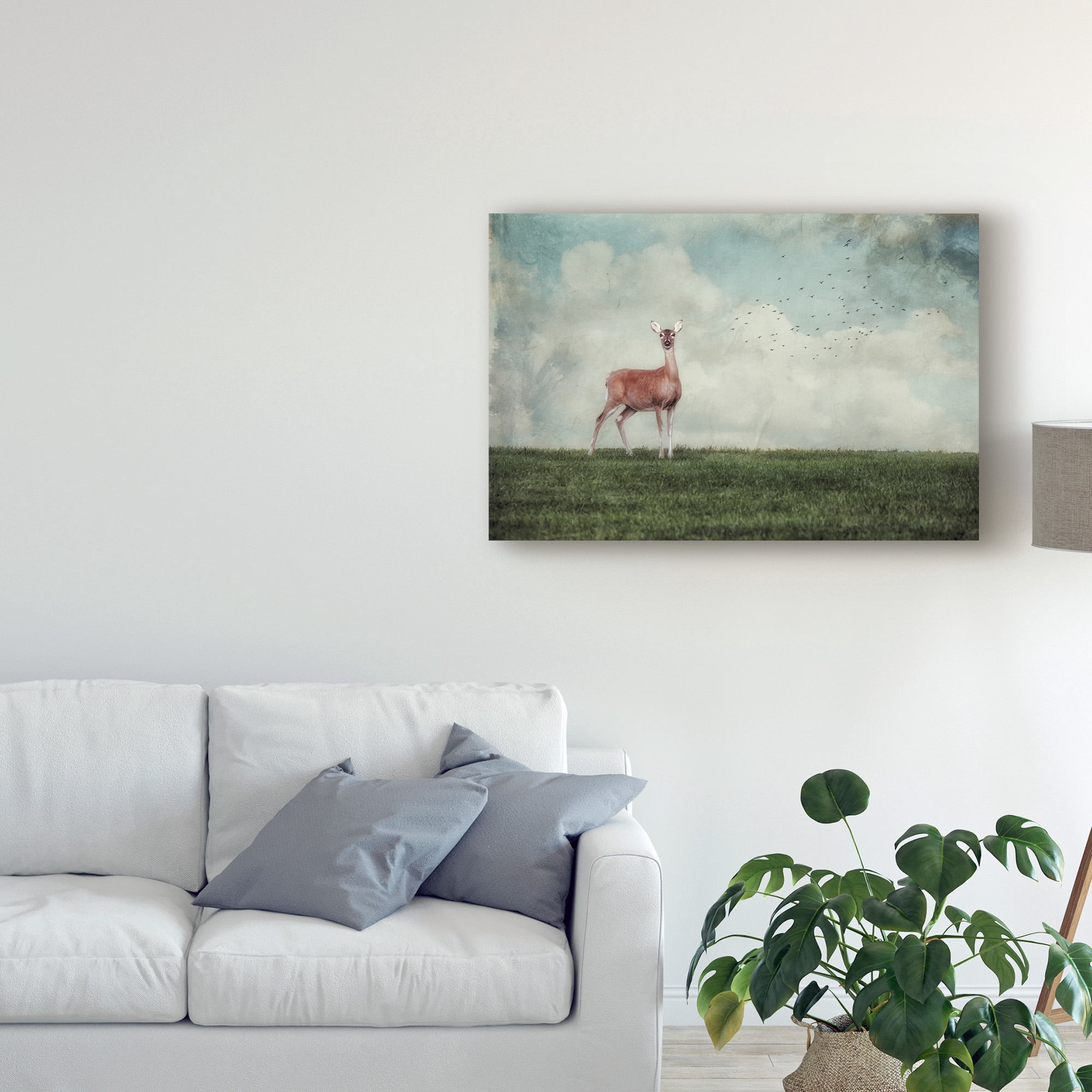 Trademark Fine Art 'Doe in the Meadow' Canvas Art by Lois Bryan