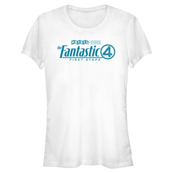 Juniors The Fantastic Four: First Steps Official Logo T Shirt