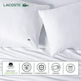 thumbnail image 4 of Lacoste 100% Cotton Percale Sheet Set, Solid, Vintage Indigo, Queen, 4 of 4