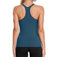 thumbnail image 2 of Camiseta sin mangas ATTRACO para mujer con sujetador incorporado azul marino, 2 of 8