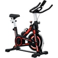 thumbnail image 1 of Bicicleta Fija de Spinning para Cardio y Fitness Quick Fit Pro Resistencia Ajustable Roja, 1 of 8