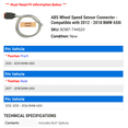thumbnail image 2 of ABS Wheel Speed Sensor Connector - Compatible with 2012 - 2018 BMW 650i 2013 2014 2015 2016 2017, 2 of 2
