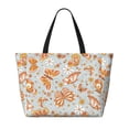 thumbnail image 2 of Xecao Retro Floral Butterfly for versatile beach bag for women includes zipper pockets and waterproof material, ideal for vacations and adventures., 2 of 7