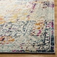thumbnail image 3 of SAFAVIEH Madison Cooper Vintage Traditional Area Rug, Ivory/Aqua, 4' x 6', 3 of 7