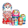 thumbnail image 1 of Muñeca Matryoshka Strade Fareast Limited de Madera 7 Capas Azul, 1 of 5