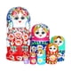 thumbnail image 1 of Muñeca Matryoshka Strade Fareast Limited de Madera 7 Capas Azul, 1 of 5