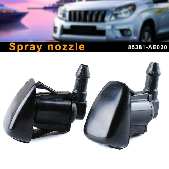 CARTTOU 2Pcs Window Windshield Washer Wiper Nozzle Jet 85381-AE020 For Toyota Camry Echo