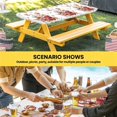 thumbnail image 6 of Christmas Table Cloths for 3 Foot Rectangle Tables, Xmas Deer Ice Cream Cookies Candy Pine Needles Patio Waterproof Elastic Fitted Tablecloths, Washable Rectangular Table Cover for Camping, 6 of 8