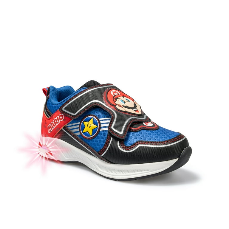 Nintendo Boys Mario and Luigi Light-Up Athletic Sneakers