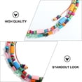 thumbnail image 2 of Shisuyan Bead Necklace Multi-Colored Wooden Beads 2Set 16.5x0.4In, 2 of 8