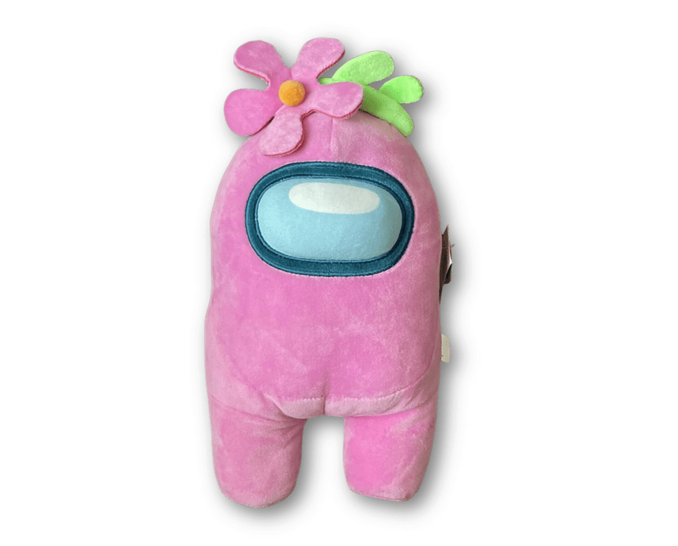 Toikido YuMe Toys AMONG US Premium Plush Toy 12" Pink is innocent with