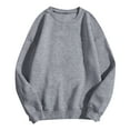 thumbnail image 5 of larppty Womens Sweatshirts Crewneck Basic Pullover Sweaters Fall Winter Cute Tops Teen Girls Clothes 2025 (Light Gray, XXL), 5 of 5