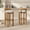 Ivory, variant on Christopher Knight Home Rustic Upholstered Bar Stools with Round Backs, Solid Wood Frame, White, Set of 2