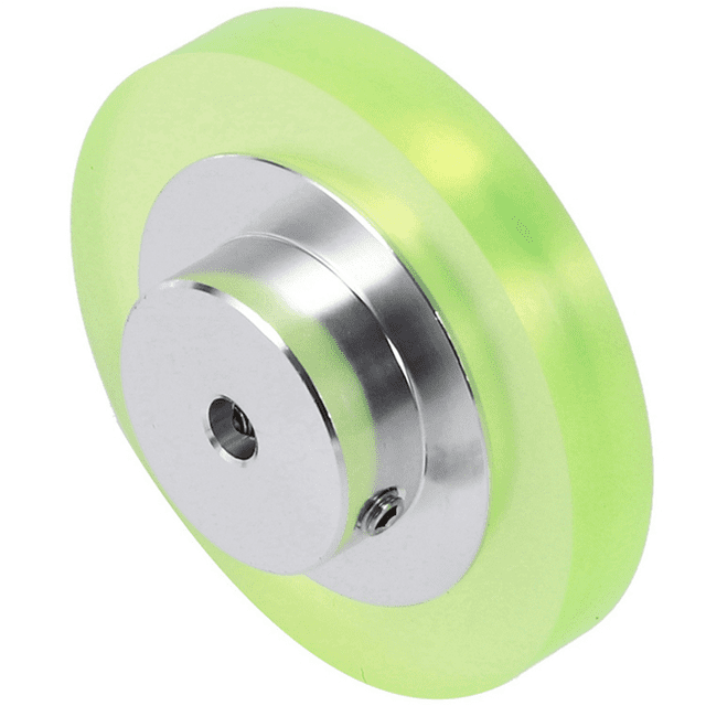 2 Set 200mm Aluminum Polyurethane Industrial Encoder Wheel Measuring Wheel with Type 20mm Encoder Mounting Bracket