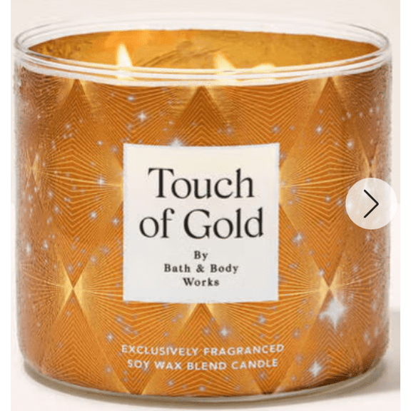 Bath & Body Works Touch of Gold 3-Wick Candle
