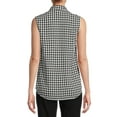 thumbnail image 4 of Time And Tru Women's Sleeveless Henley Shirt, 4 of 5