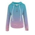 thumbnail image 6 of Heisall Womens Hoodie 2025 Autumn Winter Contrast Color Button Drawstring Hooded Pocket Pullover Casual Fashion Loose Tops, 6 of 6