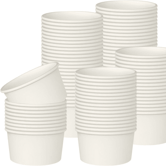 SOPARO 100/200/300/500/1000 PCS 10/12 Oz Ice Cream Paper Cups, Batch Disposable Solid Color Paper Dessert Bowls for Snacks, Sundaes, Party Giveaways, Ice Cream Bar Supplies Factory (10oz,200 PCS)