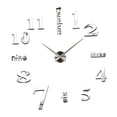 thumbnail image 1 of j de Pared DIY, Pegatinas Silenciosas de Superficie de Espejo 3D, j de Pared Grande de , Oficina en Casa, , Baoblaze Reloj de pared decorativo, 1 of 8