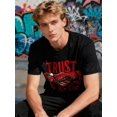 thumbnail image 6 of 【New Arrival】Trust Themed Snake Handshake Streetwear Graphic T-Shirt, Unisex Cotton Oversized Crew Neck Urban Hip Hop Tee For Youth Daily Wear Gift, 6 of 10