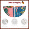 thumbnail image 3 of Xecao Colorful Summer Fruit Table Pattern Christmas Tree Skirt Round Xmas Tree Mat Base Cover for Holiday Home Decorations-48", 3 of 6