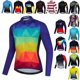 thumbnail image 2 of JPOJPO - Maillot de ciclismo de manga larga para hombre, ropa de ciclismo de otoño, camiseta, chaqueta de ciclismo antisudor, ropa para ciclismo de montaña, 2 of 5