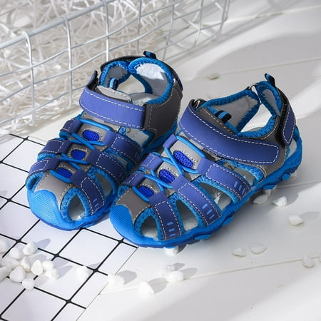 

VBXOAE Children Kids Shoes Boy Girl Closed Toe Summer Beach Sandals Shoes Sneakers