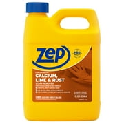 Zep Concentrated Calcium, Lime And Rust Remover - 32 oz (Case of 12) ZUCAL32 - Fast-Acting Solution For Calcium, Lime, And Rust Stains