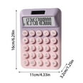 thumbnail image 3 of Mechanical Switch Calculator, 12 Digits with Large LCD Display and Big Buttons, Cute for Office, Home, School, Shop (D), 3 of 5