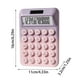 thumbnail image 3 of Calculadora científica de 12 bits con energía solar - Calculadora mecánica portátil de llaves de color de caramelo para uso escolar, de oficina y doméstico, 3 of 5