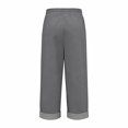thumbnail image 7 of YOZGXEG Wide Leg Pants Women Women Summer Wide Leg Linen Pants Elastic Waist High Waisted Casual Beach Trousers Gray S-3Xl, 7 of 7