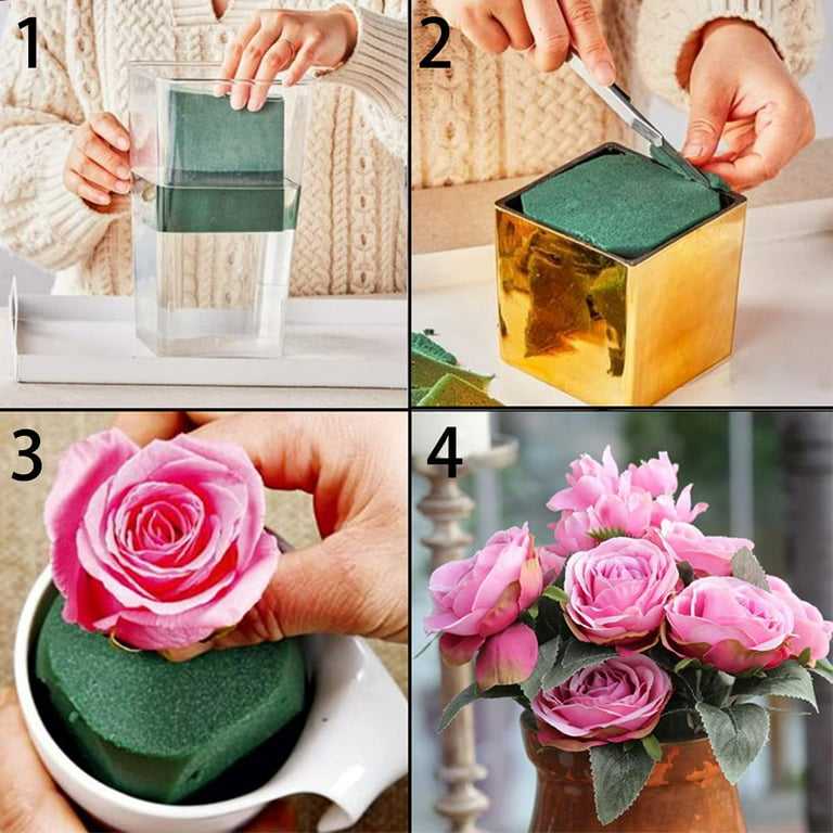 8 Pack Floral Foam Round Bowls DIY Flower Arrangement Kit Green Round Wet Floral  Foam Blocks for Wedding Decor - AliExpress
