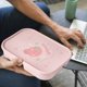 thumbnail image 3 of Bolsa de Almuerzo de Plástico, Contenedor Compartmentalizado para Almuerzos Portátil, Calentable en Microondas, para Oficina y Estudiantes, con Cajas Divisorias, Resistente, 2 Niveles, para, 3 of 7