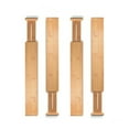 thumbnail image 3 of Drawer Dividers 4 Pack - Adjustable Bamboo Organizers 12.2" to 17.3", 2.6" Tall Expandable Separators for Kitchen, Dresser, Bedroom, Office or Bathroom Drawers, 3 of 11