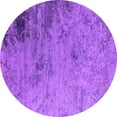 thumbnail image 1 of Ahgly Company Indoor Round Oriental Purple Industrial Area Rugs, 3' Round, 1 of 4