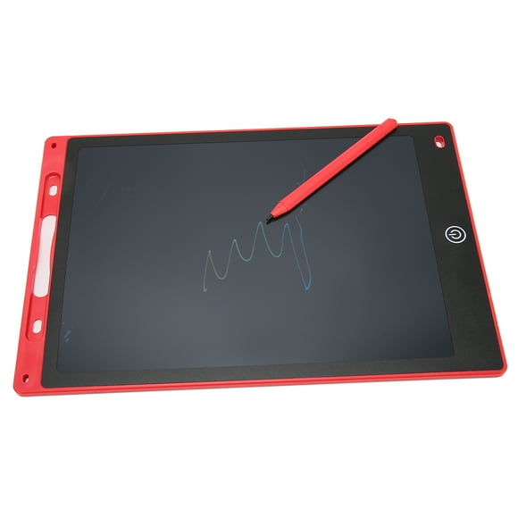LCD Writing Tablet for Kids, 12 Inch Color Screen Doodle Pad Drawing Board, Erasable with Lock, Pressure Sensitive, Pen Holder, for Ages 1-10