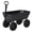 Black 1200LBS, variant on Home Garden Dump Cart, 600/1200 Lbs Heavy Duty Outdoor Garden Wagon with Quick Release and 10-Inch Flat-Free All-Terrain Wheels, Utility Wagon for Soil, Plants, Tools