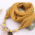 thumbnail image 2 of Women Simple Pendant Necklace Scarf Chiffon Cotton Scarves Multi-style Decorative Women Foulard Femme Head Scarves Hijab, 2 of 3