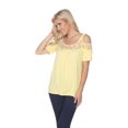 thumbnail image 1 of White Mark Women's Cold Shoulder Bexley Tunic Top, 1 of 5