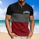thumbnail image 2 of Mens Casual Pantalones Cortos Cuello Redondo Patchwork Suéter Blusa de Fitness, Camisetas para Hombre, 2 of 8