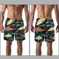 thumbnail image 3 of luoweisi Men's Beach Shorts Quick Dry Swim Trunks with Mesh Lining Whale S, 3 of 5