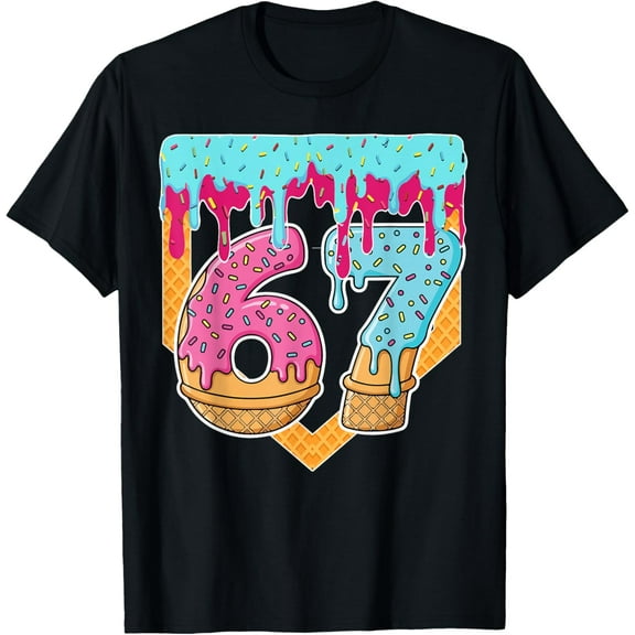 67 Six Seven Meme Women’s T-Shirt, Funny Cute Graphic Tee for Christmas or School