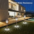 thumbnail image 3 of 4 PCS Solar Powered Energy LEDs Lawn Light Spike Lamp Sensitive Light Control/ IP44 Water Resistance/ Built-in 600mAh High Capacity Rechargeable Cell for Patio Pathway Garden Yard, 3 of 7