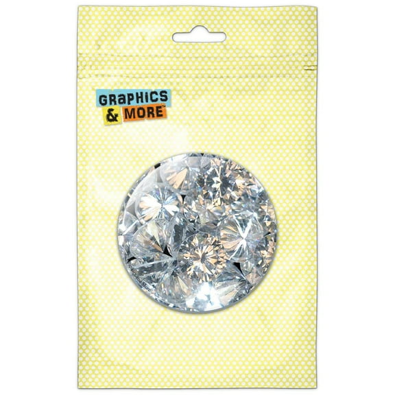 Loose Diamonds (Image Only) Refrigerator Button Magnet