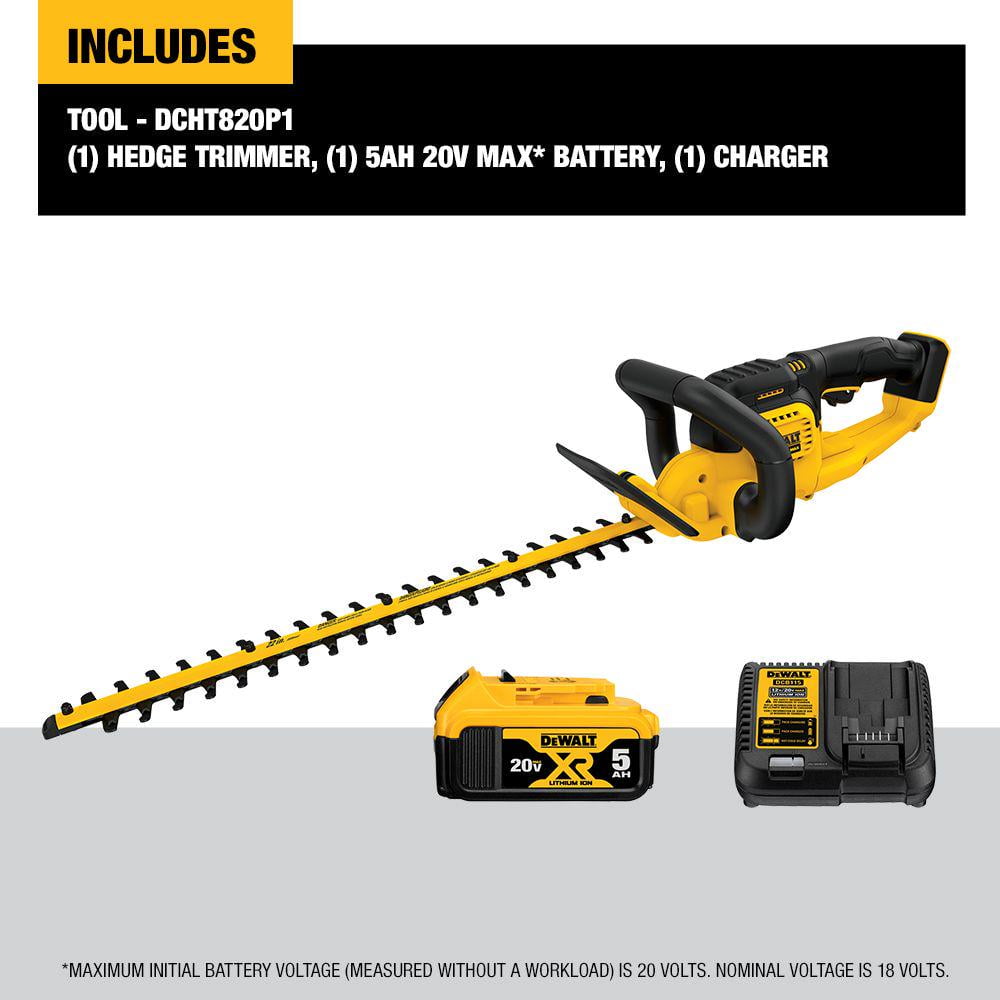 Dewalt 20V MAX 5.0Ah Lithium Ion Hedge Trimmer Walmart